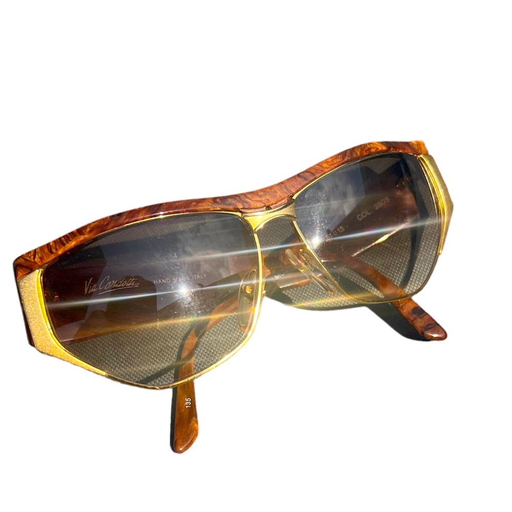 Via Condotti Luxury Woodgrain Sunglasses